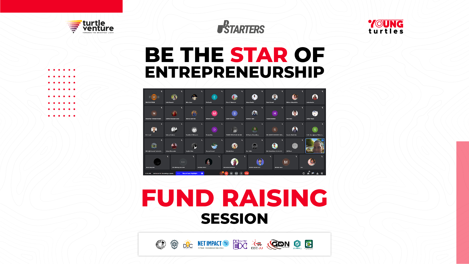 “Be The Star of Entrepreneurship” Mentorship Sessions: Fund Raising